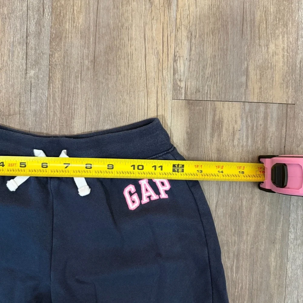 Gap‎ Sweatpants Girls L Blue Fleece Lined Drawstring Running Training Athleisure